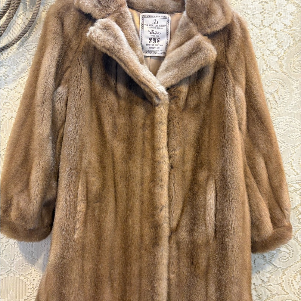 Vintage Brown Faux Fur Teddy Jacket